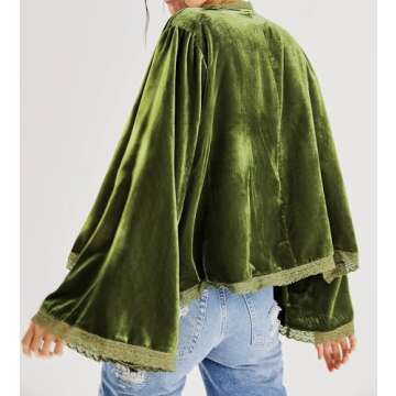 R.Vivimos Fall Velvet Jacket for Women - Casual Charm