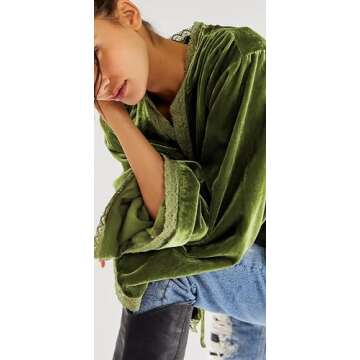 R.Vivimos Fall Velvet Jacket for Women - Casual Charm