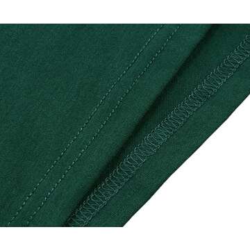 Berydress Women's Classic 3/4 Sleeve V Neck Sheath Casual Party Work Faux Black Wrap Dress (L, 6083-Dark Green)