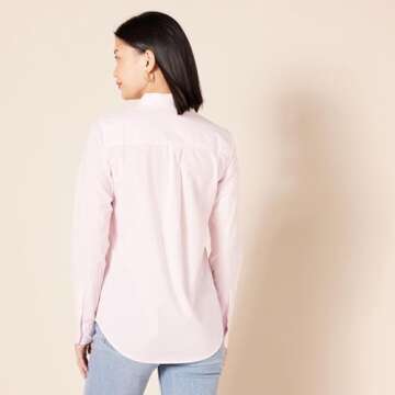 Stylish and Comfortable Women's Pink Stripe Poplin Shirt