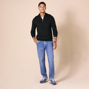 Men's 100% Cotton Quarter-Zip Sweater - Amazon Essentials