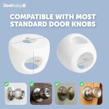 Jool Baby Door Knob Covers - Easy Install Safety Solution