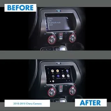 PAC Chevrolet Camaro 2010-2015 RPK5-GM4101 Integrated Radio Replacement Kit with 6.8” Touchscreen ...