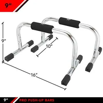 JFIT 9″ Pro Push Up Bar Stand - Durable Fitness Equipment