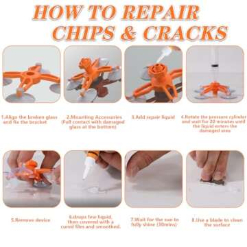 Windshield Repair Kit for Quick Chip Fixes in Minutes