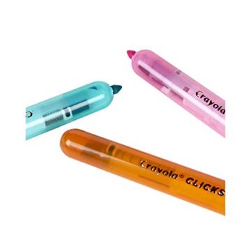 Crayola Clicks Retractable Tip Markers (10ct), Washable Art Marker Set, Coloring Markers for Kids, Gifts for Boys & Girls, 3+