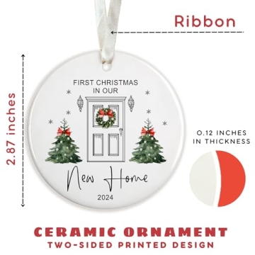 First Home Ornament 2024 - Unique Housewarming Gift