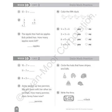 Evan-Moor Daily Math Practice, Grade 1