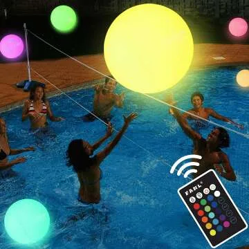 Remote Control LED Beach Ball for Parties - 16 Colors