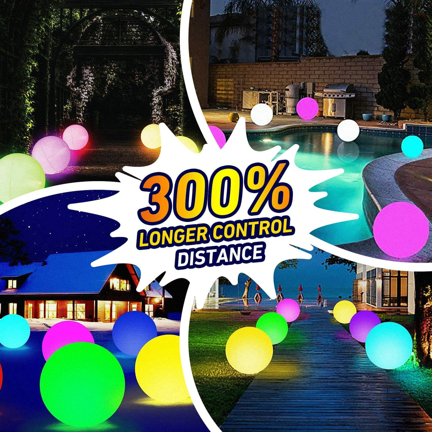 Remote Control LED Beach Ball for Parties - 16 Colors