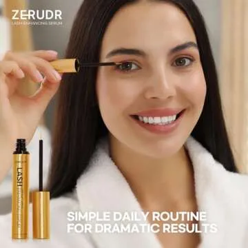 Eyelash Growth Serum: Lash Enhancer for Thicker, Longer, Fuller Lashes with Natural Volume, Strength & Nourishment – Advanced Formula (3mL)