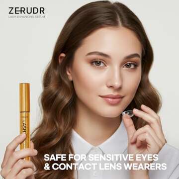 Eyelash Growth Serum: Lash Enhancer for Thicker, Longer, Fuller Lashes with Natural Volume, Strength & Nourishment – Advanced Formula (3mL)