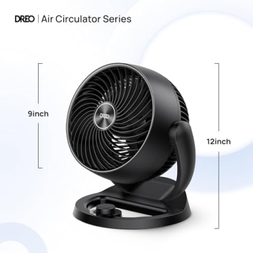 Dreo FoxOne Fan - 12 Inch, Quiet, Adjustable, Powerful Airflow