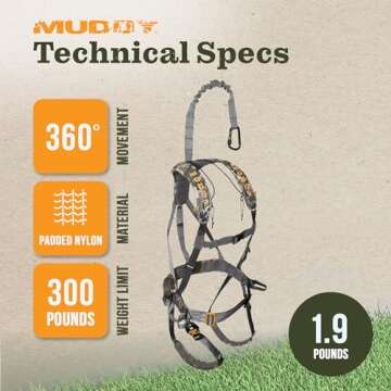 MUDDY Ambush Safety Harness for Outdoor Enthusiasts