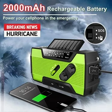 Emergency Crank Weather Radio for Safety & Preparedness