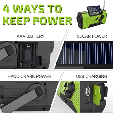 Emergency Crank Weather Radio for Safety & Preparedness