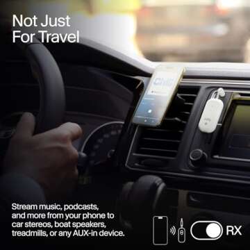 AirFly Pro 2 Deluxe Bluetooth Adapter for Travel