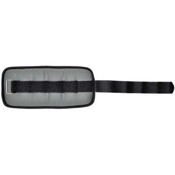 Fitvids Fully Adjustable Ankle Wrist Arm Leg Weights, 3 lbs each (6-lb pair), Gray