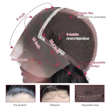 Gaozhao 30 Inch 13x6 Lace Front Wig - Deep Wave Style