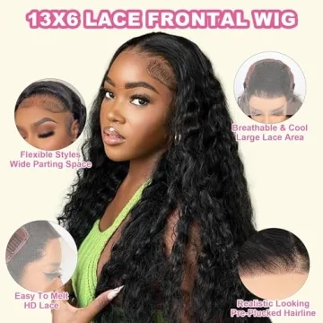Gaozhao 30 Inch 13x6 Lace Front Wig - Deep Wave Style