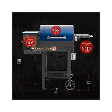 ASMOKE AS500N-1 Electric Wood Fired Pellet Grill and Smoker, Pack of 5 Seasoning BBQ Kit, Safe Certi...