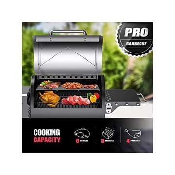 ASMOKE AS500N-1 Pellet Grill - 465 sq in Smoking Power