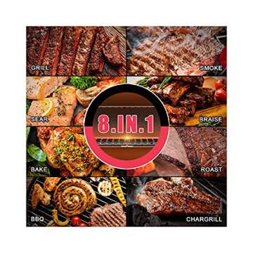 ASMOKE AS500N-1 Pellet Grill - 465 sq in Smoking Power