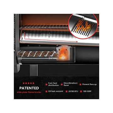 ASMOKE AS500N-1 Pellet Grill - 465 sq in Smoking Power