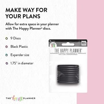 Black Expander Discs for Happy Planner - Boost Space