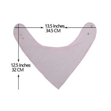 Maiwa Bandana Snap Drool Bibs for Baby Girls for Drooling eating Teething for 8 Pack