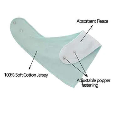 Maiwa Snap Drool Bibs - Stylish & Absorbent for Babies