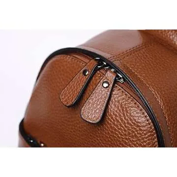 Chrysansmile Sling Crossbody Bags for Women Men Genuine Leather Cross Body Bag for Woman Brown Fanny Packs for Travel