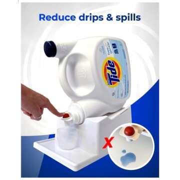 TidyFriend Laundry Detergent Holder with Drip Tray