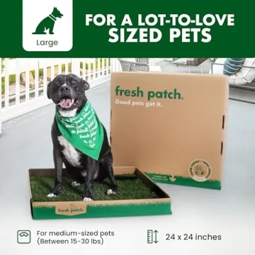 Fresh Patch Real Grass Patch for Dogs and Cats - 24 Inch