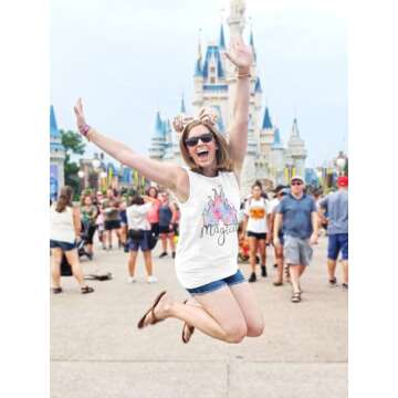 LUKYCILD Magic Castle Tank Top for Summer Adventures