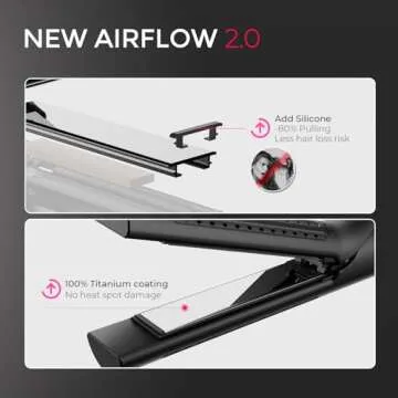 TYMO Airflow 2.0 Straightener & Curler for Effortless Hair Styling