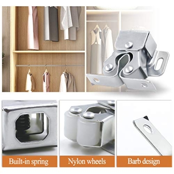 Durable Double Roller Cabinet Latches for Secure Doors