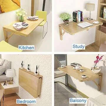 MM MELISEN Wall Mounted Folding Table for Small Spaces