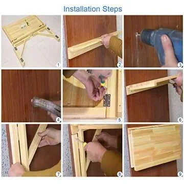 MM MELISEN Wall Mounted Folding Table for Small Spaces