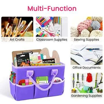 Godery Desktop Tote and Stock Organize, Teacher Helper Tote Bag Organization for Arts, Books, Statio...