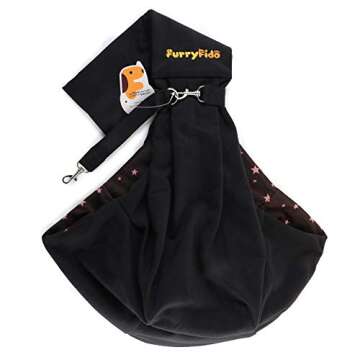FURRY FIDO Dog Carriers for Small Dogs - Breathable Cat Dog Bag - Handsfree Pet Sling Carrier - Trav...