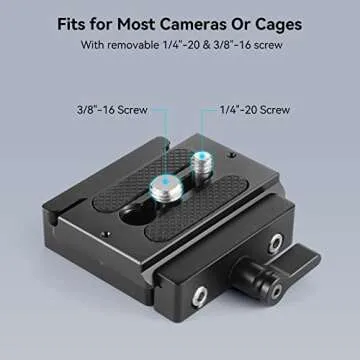 SMALLRIG Quick Release Clamp for DSLR and Mirrorless Cameras