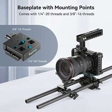SMALLRIG Quick Release Clamp for DSLR and Mirrorless Cameras