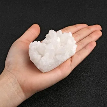 Top Plaza Clear Quartz Healing Cluster - Unique Gift