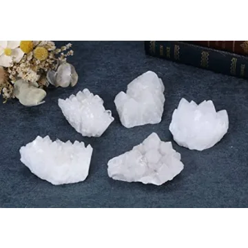 Top Plaza Clear Quartz Healing Cluster - Unique Gift