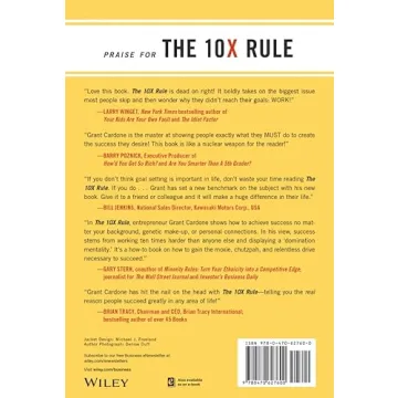 The 10X Rule Book for Achieving Success and Overcoming Failure
