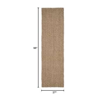 Luxurious SAFAVIEH Natural Fiber Runner Rug - Handcrafted Jute Perfect for Any Home