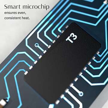 T3 SinglePass Wave Professional Curling Wand Custom Blend Ceramic Long Barrel Curling and Wave Iron with Adjustable Heat Settings for Shiny Smooth Curls and Waves