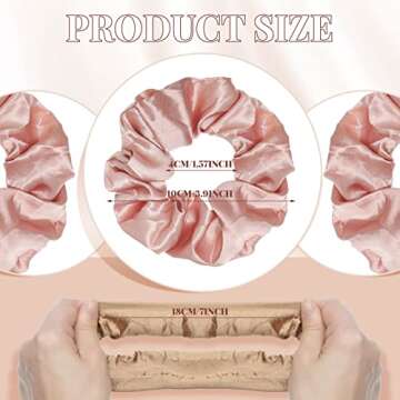 XunYee 24 Pcs Silk Hair Scrunchies and Elastic Hair Bands - Colorful Large Vintage Ponytail Holders ...