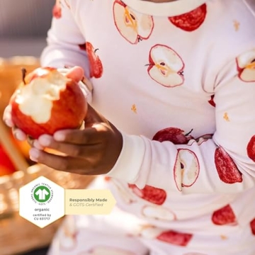 Organic Cotton Baby Girls' Pajama Set - Apple Orchard